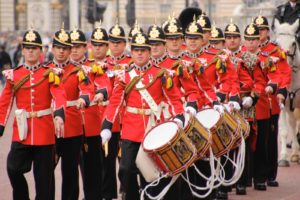 selective focus photo of marching band